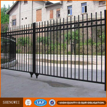 European Industrial Wrought Iron Fence Design